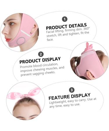Beatifufu 1pc Thin Facial Slimming Chin Strap Body Gems Chest Firming Strap Belt Double Chin Reducer Reusable Strap Chin up Facemaks Graphene Printed Sheet - Buy Online on GoSupps.com