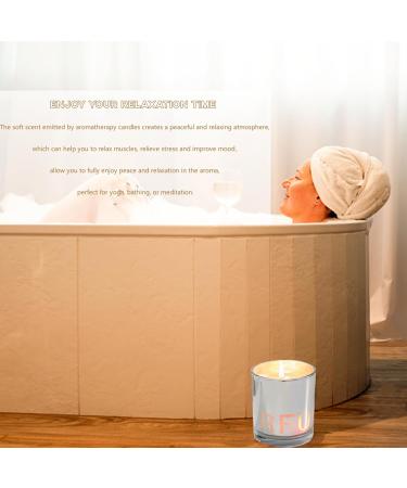 Sandalwood Scented Candle Jar - 5.3oz Natural Soy Wax Aromatherapy | Long-Lasting Essential Oil Fragrance for Home Meditation & Yoga | Perfect Gift for Men & Women - Buy Online on GoSupps.com