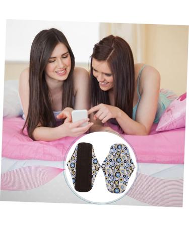 Organic Bamboo Pantiliners for Women - 5pcs Washable Charcoal Menstrual Pads - Buy Online on GoSupps.com
