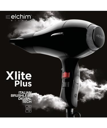 Elchim X-Lite Plus Hair Dryer - Lightweight Compact & Powerful | Digital Brushless Motor & 2 Concentrators Included International Shipping Available - Buy Online on GoSupps.com