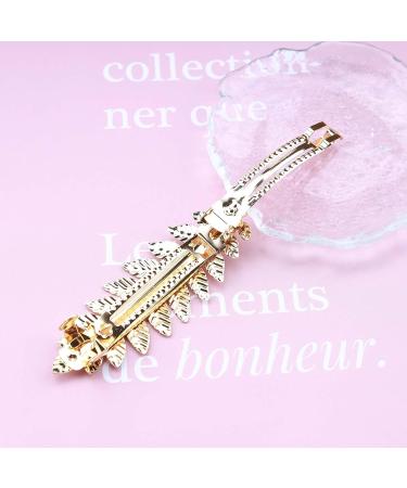 Iaceble Vintage Gold Leaf Hair Clip - Bohemian Greek Goddess Barrette for Women and Girls - Buy Online on GoSupps.com