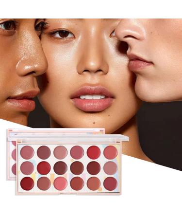 MYUANGO Matte Lipstick & Lip Liner Palette 18 Long-Lasting Colors Waterproof & Non-Stick for International Shipping - Buy Online on GoSupps.com