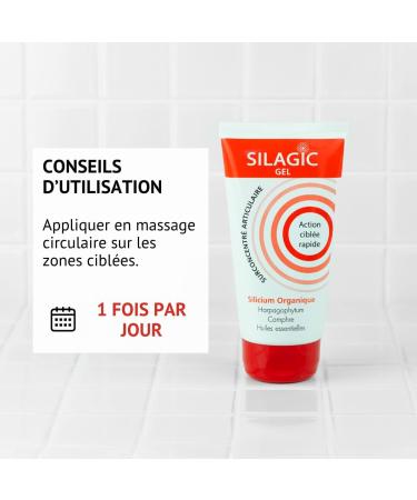 SILAGIC - Gel de Massage Chauffant Articulations & Muscles - Soulage Tensions & Raideurs - Silicium Harpagophytum Camphre & Huiles Essentielles - Fabriqu en France - 150 ml 150 ml (Lot de 1) - Buy Online on GoSupps.com