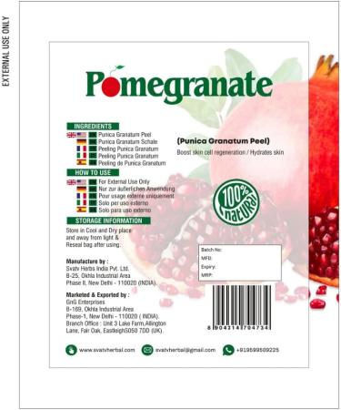 SVATV SKIN POWDER (Pomegranate Peel Powder) - Buy Online on GoSupps.com