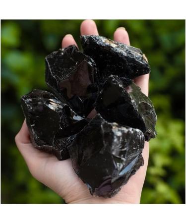 Collection Natural Rough Black Obsidian Raw Rock Stone Crystal Healing (Size : 400-450g) - Buy Online on GoSupps.com