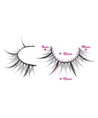 Manga Lashes 13MM - Natural Japanese Anime Spiky False Eyelashes - 8 Pairs Pack by PHKERATA Style H - Buy Online on GoSupps.com
