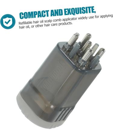 NOLITOY Hair Oil Essential Comb Set - Scalp Massager & Applicator for Hair Growth | Black 6x2.5cm - International Shipping Available - Buy Online on GoSupps.com