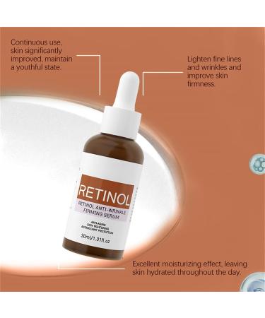 Retinol Anti-Wrinkle Facial Serum Retinol Eye Cream Instant Lift Plus Intense Reactivating Retinol Serum - Retinol Serum for Anti-Aging Skin (2pc) - Buy Online on GoSupps.com