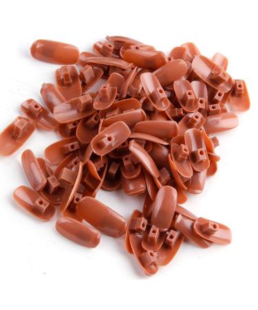 200 Pcs False Nail Tips DIY Nail Training Manicure Tool Nail Art Tips PP Material Original Type Accessory for Practice Hand Removable Practice False Nail Tips for Training 200PCS Nails