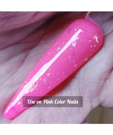 Dip Powder with Color Shift Chameleon Opal Foils & Holographic Glitter 1oz - Perfect Top Coat for Salon Quality Black Nail Art - Buy Online on GoSupps.com