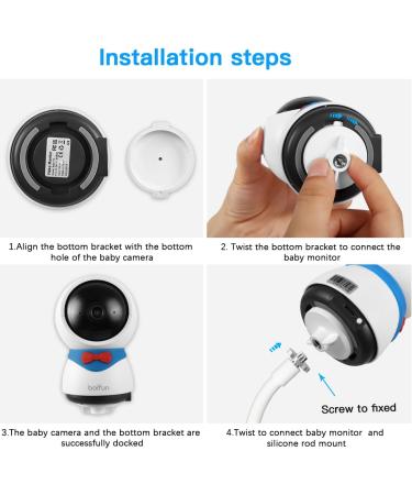 Buy TIUIHU Baby Monitor Clip Holder for BOIFUN 5S/6T/2S/VB805 - Secure Camera Mount for Infant Monitoring - Buy Online on GoSupps.com