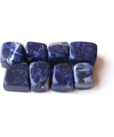 Real Healing Crystals India: Beginner's Guide to Healing Stones - 10 Sodalite Tumbled Crystals for Witchcraft - Buy Online on GoSupps.com