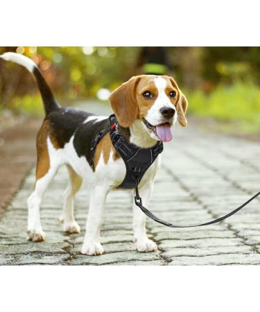 POPOT No-Pull Dog Harness - Reflective Pet Vest for Daily Training Walking & Running | Control Handle | Size S (Black) - Buy Online on GoSupps.com