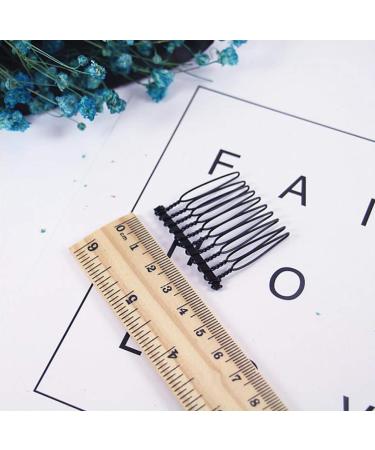 10 PCS Black Metal Wire Hair Combs - 10 Teeth/4cm Long Twist Bridal Wedding Party Comb Barrettes for Women Girls - Buy Online on GoSupps.com