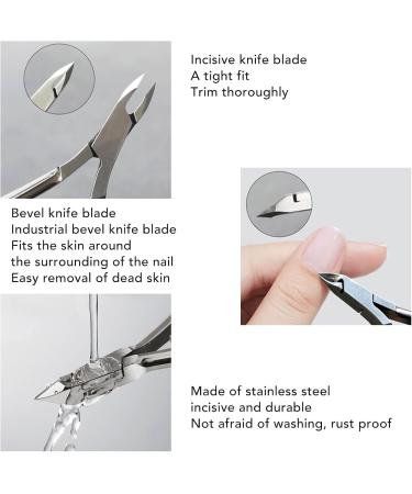 Dead Skin Pliers Stainless Steel Easy Grip Multifunctional Use Barber Use Ergonomic Design Individual Guard Cover Nail Care - Buy Online on GoSupps.com