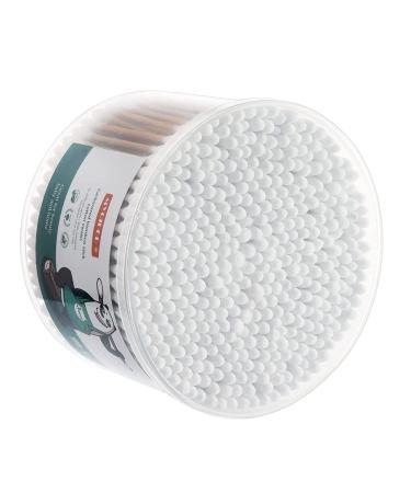 500 Brown Carbonized Bamboo Stick Cotton Swabs by MYQIPGD | Biodegradable Organic Wooden Qtips | Natural Soft Q tips for Ears - Buy Online on GoSupps.com