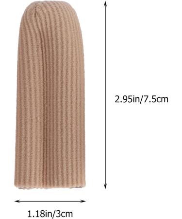 FOMIYES Cot Toe Sleeves 2 Pairs - Finger Cap Cushions for Hammertoes, Blisters, Calluses - Nylon Cover with Silicone Protectors - Buy Online on GoSupps.com