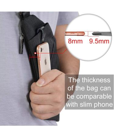 OSOCE Sling Bag Chest Backpack - Lightweight Anti-Theft Crossbody Daypack for Men and Women - Black Small - Buy Online on GoSupps.com