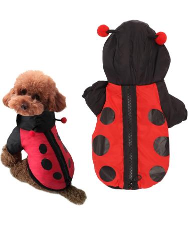 Shop Bagima Ladybug Dog Costume | Warm Hooded Sweater for Small Dogs | Perfect Halloween & Winter Outfit - Buy Online on GoSupps.com