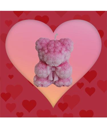 Adorable 10 Oz Bear-Shaped Scented Candle | Vanilla Ros - Perfect Gift for Anyone Special - International Shipping Available - Buy Online on GoSupps.com