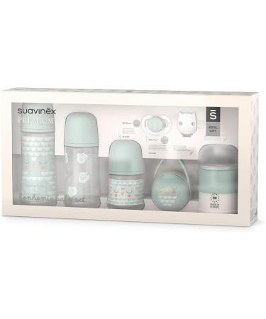 Suavinex Welcome Baby Gift for Newborns 150 ml + 270 ml Bottle + 360 ml Bottle + Symmetrical Pacifier SX Pro 0-6 Months + Me - Buy Online on GoSupps.com