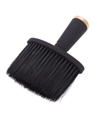 Minkissy Salon neck cleaning tool Staub brush for the face facial brush Eber Salon Razor Brush Face Salon Brush Friseur Neckbrush Powder Mineral brush Wollenstaubwedel The face 14x10x10cm black