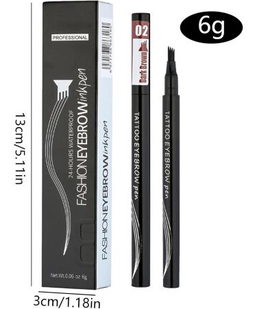 Multi-Fork Eyebrow | Eyebrow Contouring Sweatproof Pencil | Eyebrow Contouring Supplies for Working Home Traveling Dating Gathering Klufo 2#maroon/dark brown - Buy Online on GoSupps.com