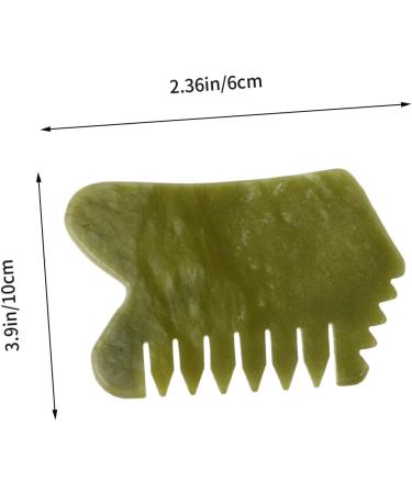 Frcolor Xiuyan-Jade Massage Tools Set - 4 Piece Gua Sha Combs & Plates for Back Body & Head Massage | International Shipping Available - Buy Online on GoSupps.com