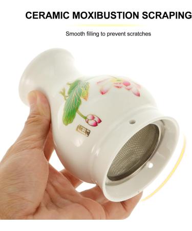 Magiclulu Scratch Cup Moxa Moxibustion - Portable Ceramic Scraper for Massaging & Hanging Pictures - Buy Online on GoSupps.com