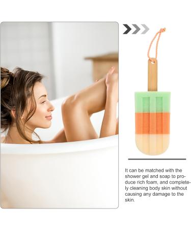 MILISTEN 3Pcs Ice Cream Body Sponge Scrubber - Exfoliating Shower Puffs with Hanging Rope - Fun Bath Accessories for All Skin Types - Buy Online on GoSupps.com