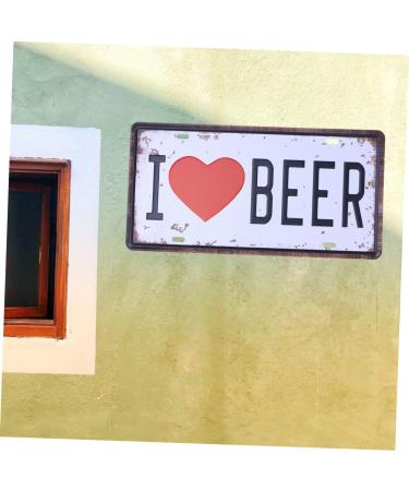 LIFKOME Out Door Decor Beer Sign Iron Sign Painting Logo Vintage Signs for Sale Plaque Decorations Outdoor - Buy Online on GoSupps.com
