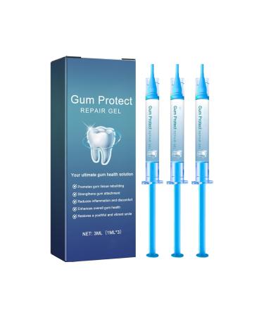 Gum Protect Repair Gel for Gum Health Honeysuckle and Mint Extract 3mL 3 Pack