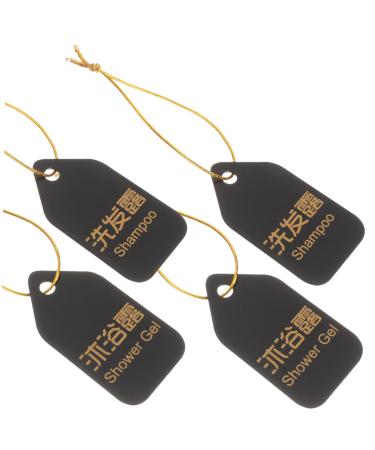 LALAFINA 1 Set Logo Listing Shampoo Emblems Vintage Bathroom Decor Toiletries Marking Tag Lotion Wash Bottle