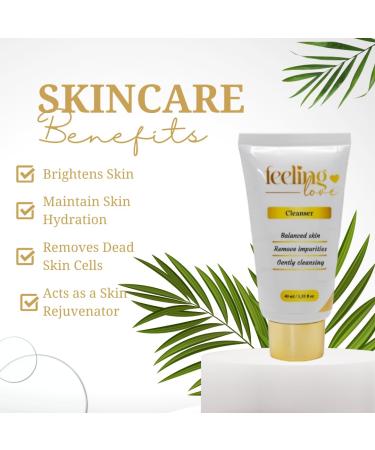 Feeling Love Rosewater Cleanser 40ml - Gentle Purifying Skincare for Radiant Skin | International Shipping - Buy Online on GoSupps.com
