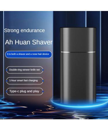 Men Mini Electric Travel Shaver - USB Rechargeable Washable Beard & Face Shaver for Home & Car (Black) - Best International Shipping - Buy Online on GoSupps.com