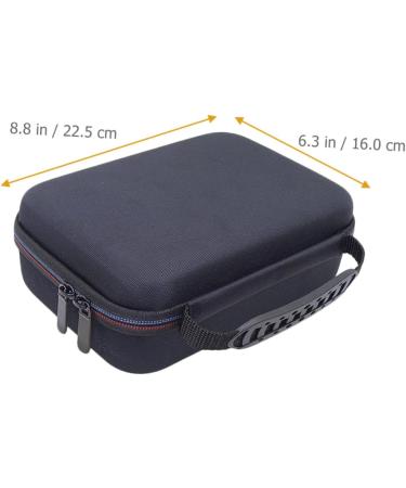 Frcolor Storage Bag for Hair Cutter & Razor Holder - 4-Piece EVA Travel Accessory for Men | Facial Care & Grooming - Lightweight Black 22.5x16cm - Buy Online on GoSupps.com