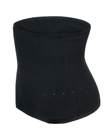 Themal Therapy Knit Kidney Warmer Abdominal Binder Stomach Lumbar Lower Back Support Brace Slim Waist Trimmer Wrap Belt Postpartum Belly Band - Warming Kidney Pain Relief- C Section Surgical Recovery L for waist 90-112CM Black