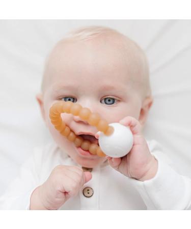 Ryan and Rose Cutie Teether Rattle - Rubber Clear | Eco-Friendly Teething Toy - Buy Online on GoSupps.com