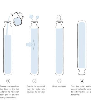 Easycosy Hot Water Bottle 2L with Super Soft Chevron Knitted Cover - Purple, for Back, Neck, and Legs - Buy Online on GoSupps.com