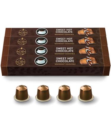 HOT CHOCOLATE Pods | Compatible with Nespresso | 40 Alu Capsules | Perfect for a Delicious Caf Mocha - Buy Online on GoSupps.com