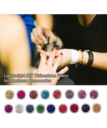 dijiusidy Nail Art Crushed Glass Stones Irregular Glitter Crystal Fragment DIY Rhinestone Fillers Mobile Phone Jewelry Making Electroplating AB - Buy Online on GoSupps.com