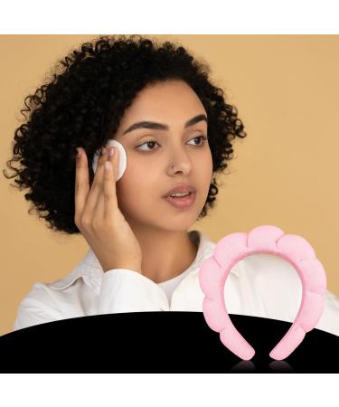 Makeup Headband - GLADFRESIT - Spa Headband for Women Puffy Sponge Skincare Headband Terry Towel Cloth Fabric Head Band for Skincare Face Washing Makeup Removal Shower Facial Mask(Pink) - Buy Online on GoSupps.com