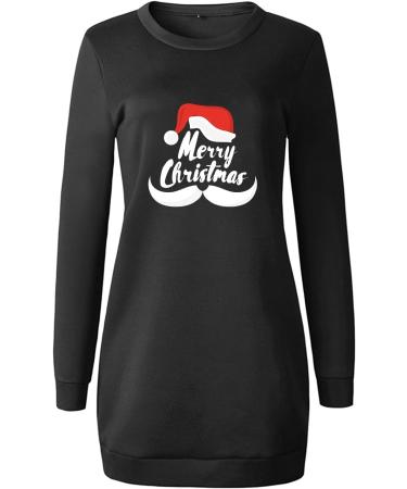 Shop Women s Christmas Sweatshirt Dress - Festive Cartoon Hooded Top for Holiday Parties | Long-Sleeved Winter Fashion - Buy Online on GoSupps.com
