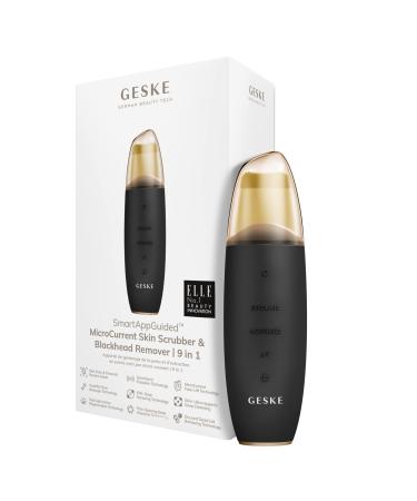 Geske |SmartAppGuided Microcurrent Skin Scrubber & Blackhead Remover |9 in 1 |Skincare Tools |Face Cleaning |Anti -aging and cleaning |Professional face lift |Black remover gray - Buy Online on GoSupps.com