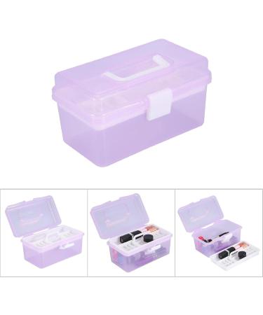 Multifunctional Nail Art Storage Case | 3-in-1 Makeup & Manicure Organizer Small Cosmetic Tools Container - Buy Online on GoSupps.com
