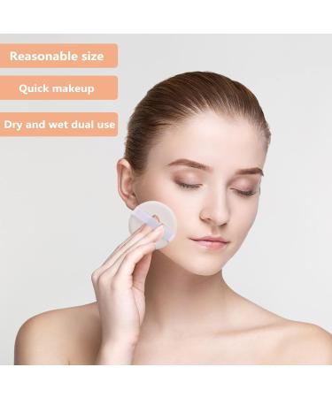 Buy 12PC Round Makeup Sponges - Dual-Use Air Pillow Powder Puffs for Liquid Foundation BB Cream & Concealer - Pink Blending Tool for Wet & Dry Use - Buy Online on GoSupps.com