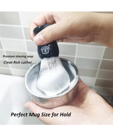 Echolly 3pcs Shaving Brush Set with Stainless Steel Stand and Bowl - Traditional Wet Shaving Kit for Men - Best Shaving Gift - Buy Online on GoSupps.com
