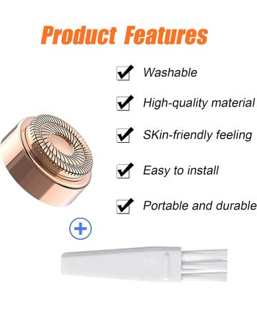 Buy Flawless Replacement Heads - 2 Pieces Blades for Finishing Touch Gen 2 Facial Hair Remover | Includes Cleaning Brush | International Shipping - Buy Online on GoSupps.com