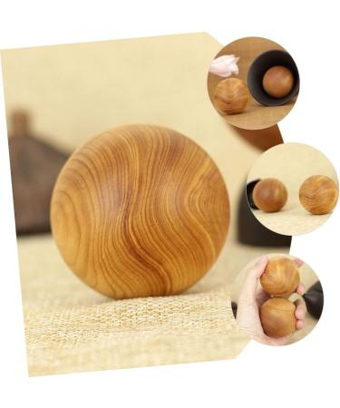 Ultechnovo Wooden Massage Balls - 2 Pack Acupressure Therapy & Meditation Device for Hand & Body Relaxation - Buy Online on GoSupps.com