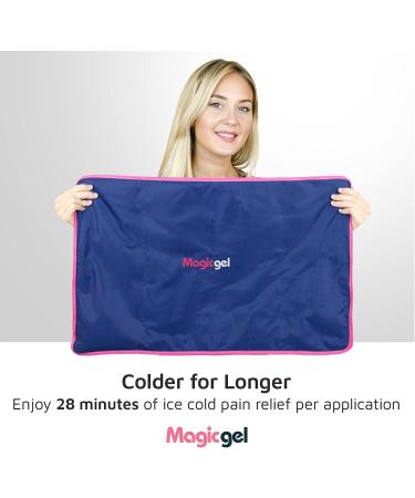 Magic Gel Extra Large Reusable Ice Pack (15 x 23.5 inches) for Full Body Pain Relief | Ideal for Injuries, Swelling, Bruises, Sprains | Ice Blanket for Sleeping & Physical Therapy - Buy Online on GoSupps.com